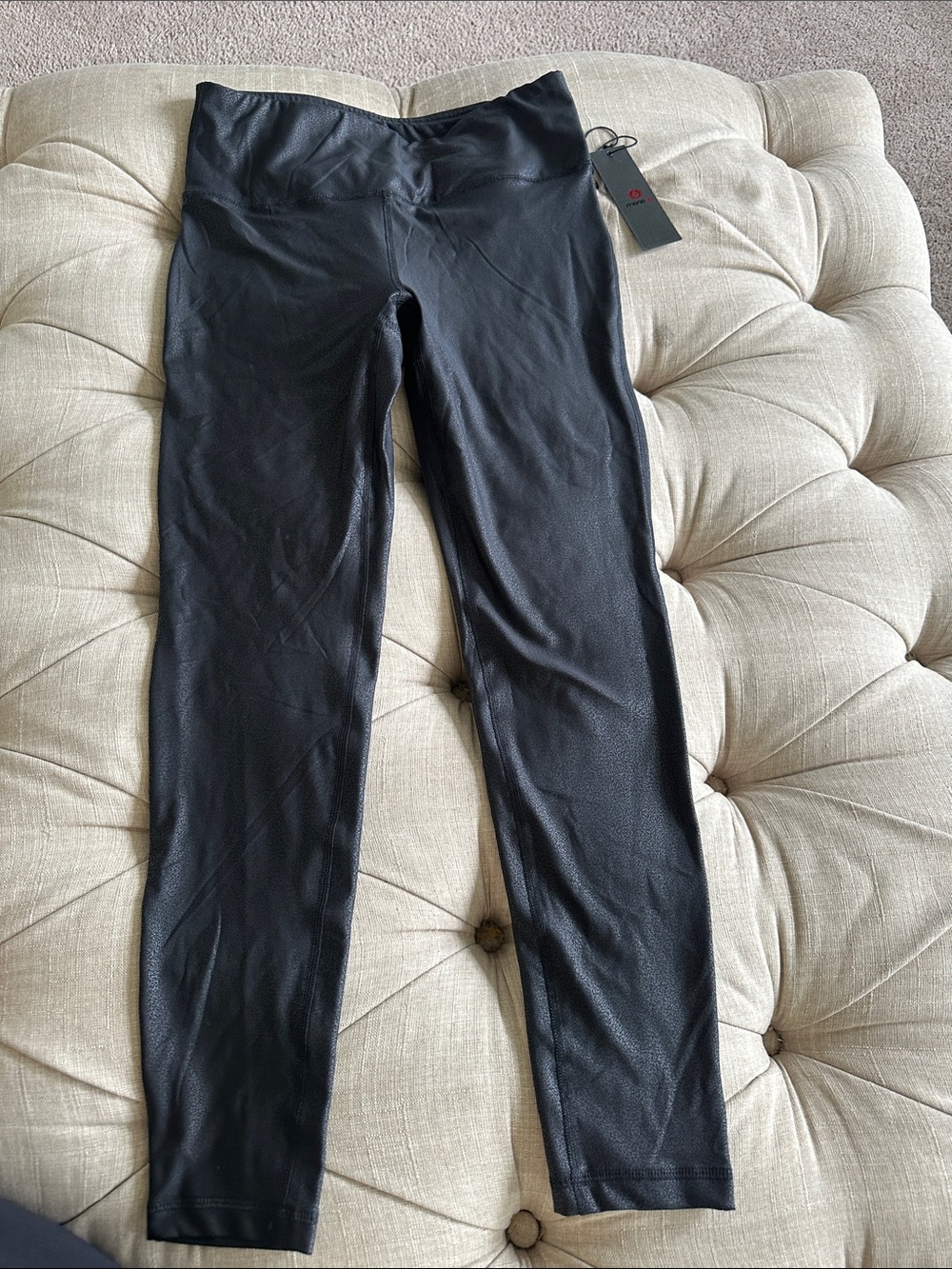 Mono B Black Faux-Leather Jeggings